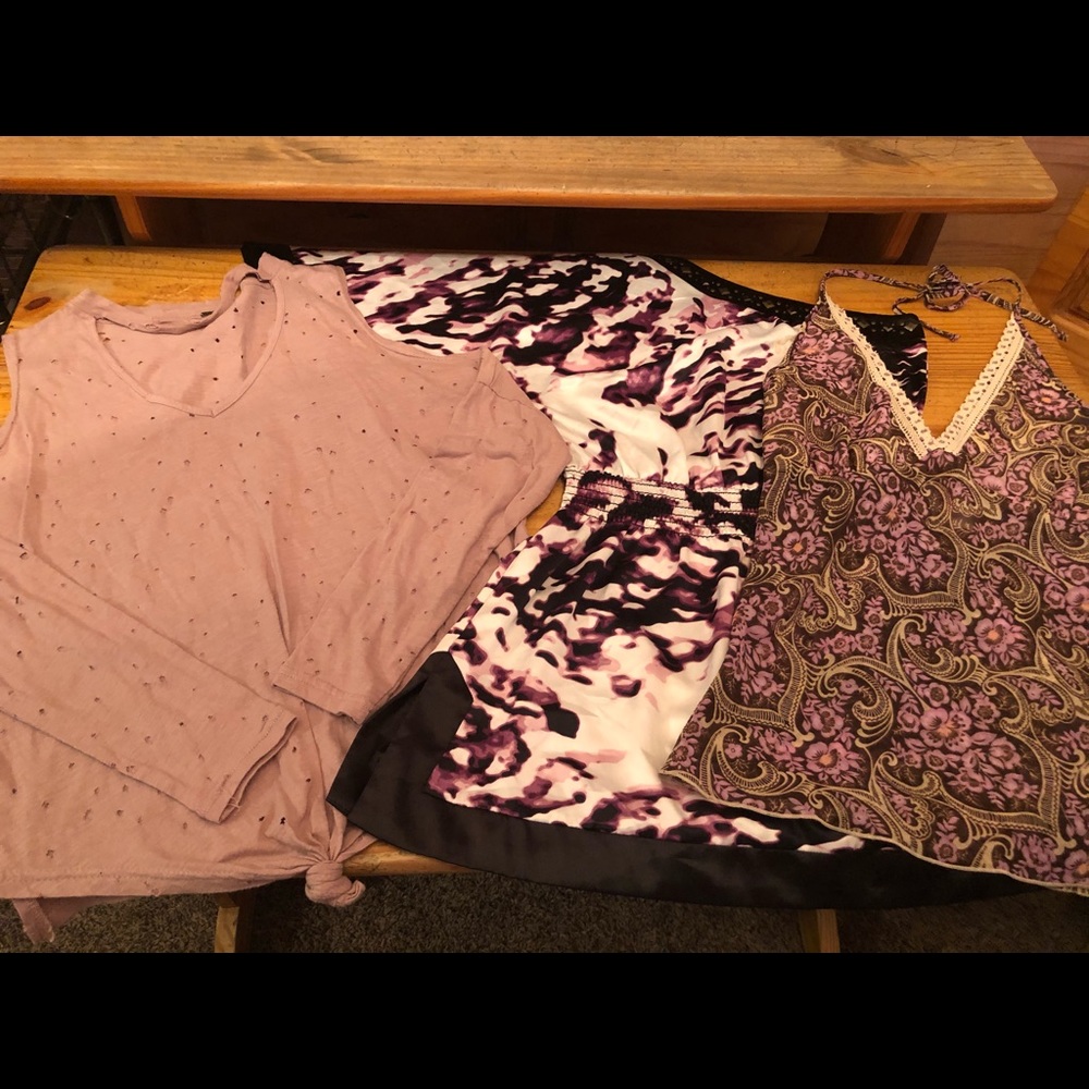 Ladies purple tops lot